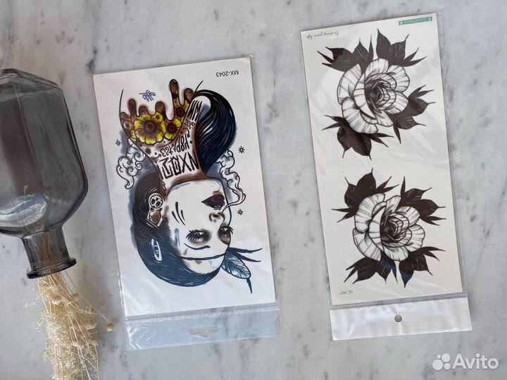 Переводные татуировки временные тату хеллуин