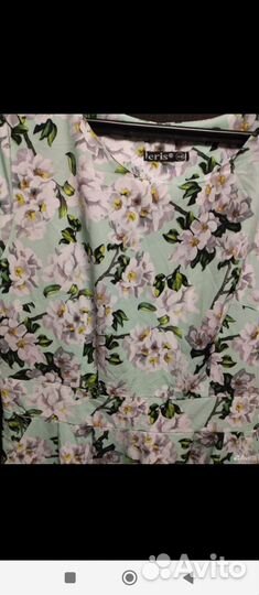 Платье длинное в цветок