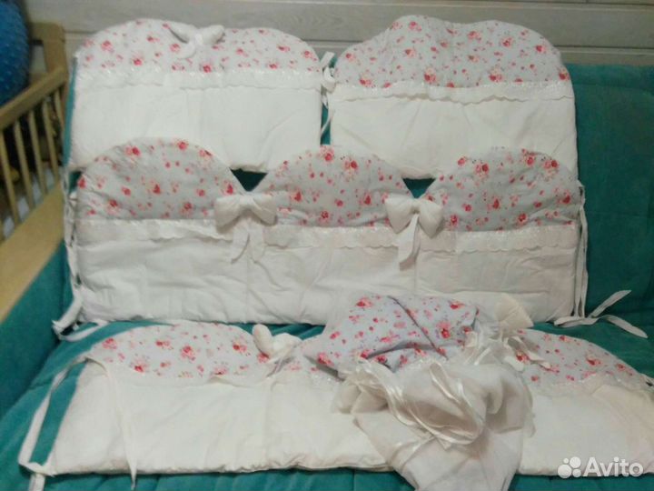 Балдахин и бортики в кроватку бу