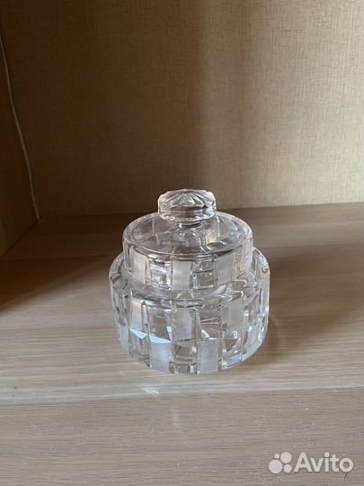 Хрустальная конфетница с крышкой СССР