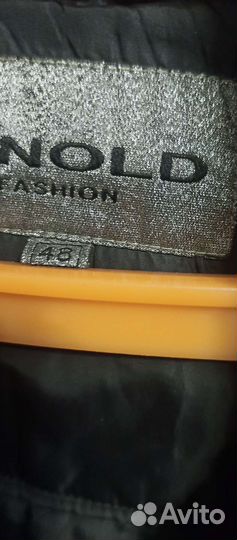 Мужской пуховик эко кожа 48 размер