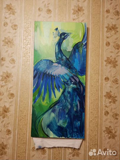Картина Павлин/Жар-птица Холст /Масло