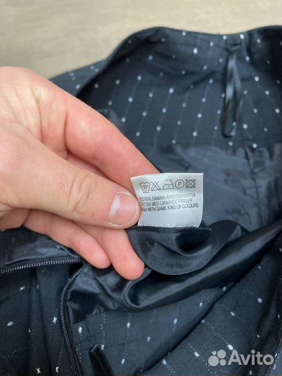 Юбка женская OIS черная в горошек