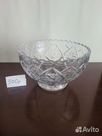 Ваза хрустальная