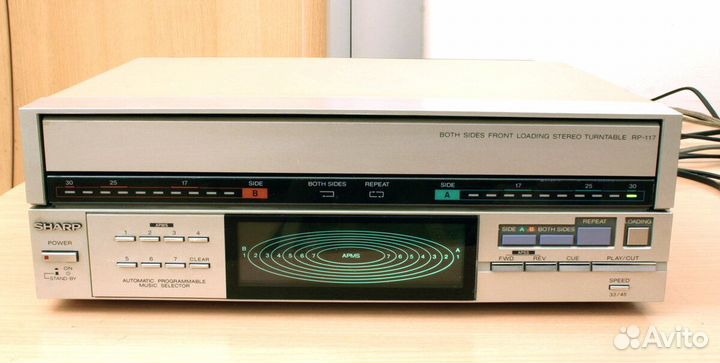 Виниловый проигрыватель sharp rp-117
