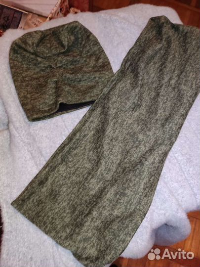 Комплект шапка и снуд женский