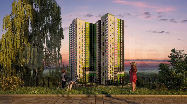 2-к. квартира, 75,1 м², 1/26 эт.