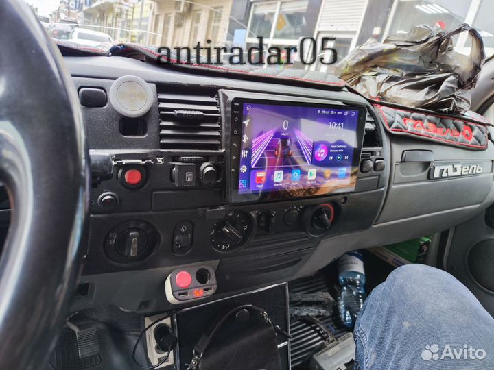 Магнитола на Газель с рамкой