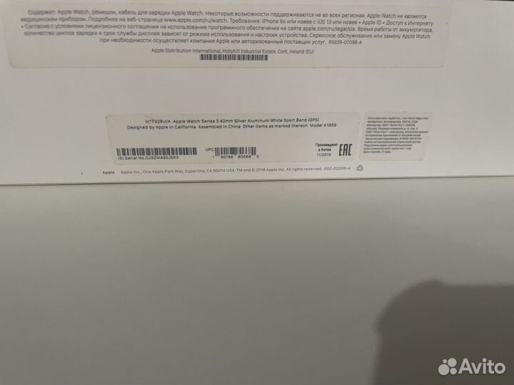 Часы apple watch 3 42mm