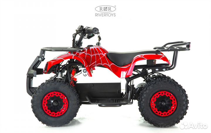 Детский электроквадроцикл anri красный спайдер (20 км/ч)