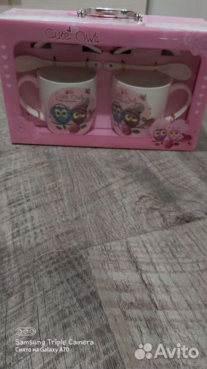 Фарфоровый чайный набор из 2 шт