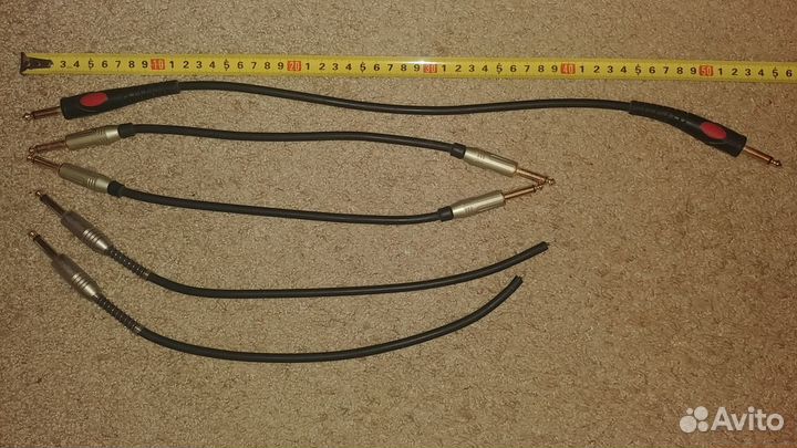 Гитарные Patch-кабели jack 6.3мм