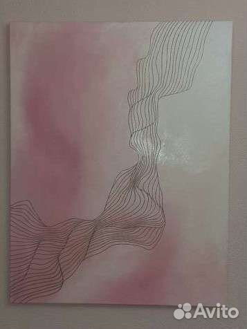 Интерьерная картина маслом с поталью 70 на 90