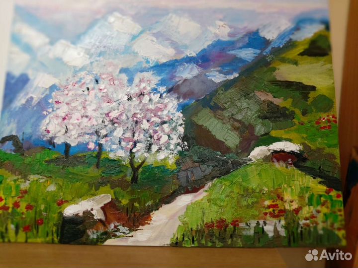 Картина маслом на холсте пейзаж