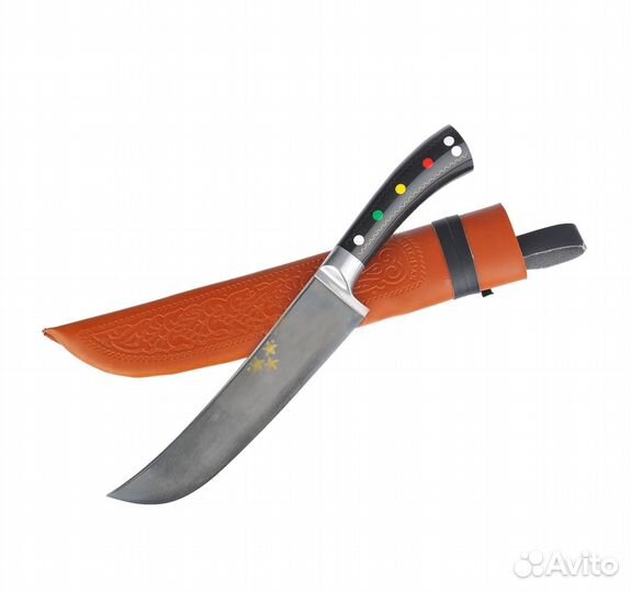 Пчак средний, гарда олово, ручка Ерма эбонит, шх-1