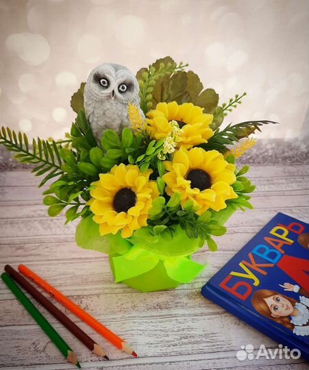 Букеты из мыла к 1 сентября