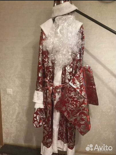 Костюм Деда Мороза атласный