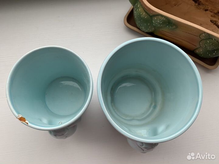 Кашпо и горшки для цветов керамические