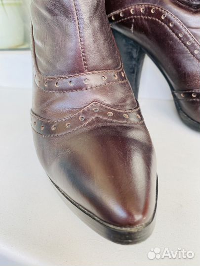 Винтажные женские демисезонные сапоги Paolo Conte