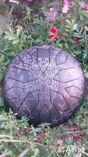 Глюкофон,Ханг,hapi drum,steel drum,tank drum