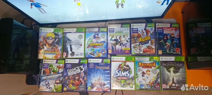Xbox 360 с kinect и играми