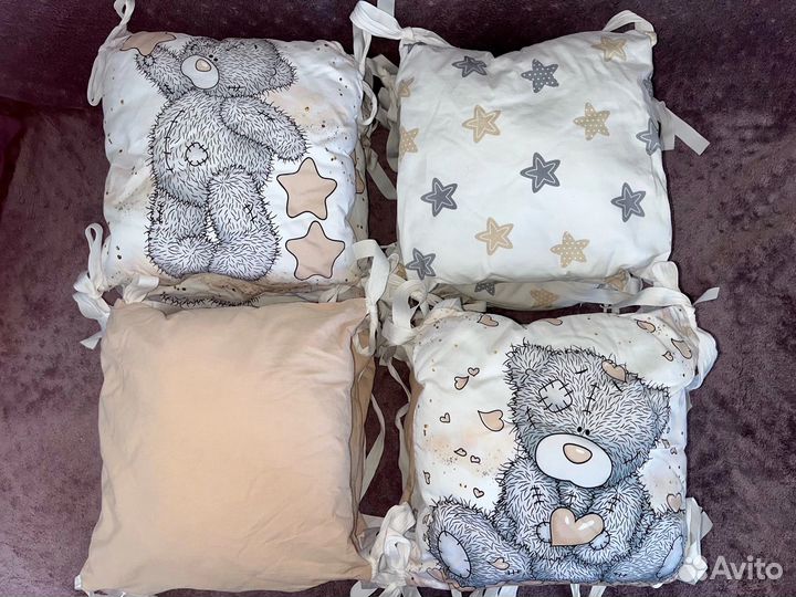 Подушки бортики для кроватки