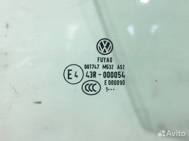 Стекло двери перед прав volkswagen polo 5 1.6 мт с