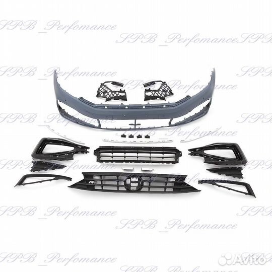 Passat B8 рест 19-24 передний бампер R-line
