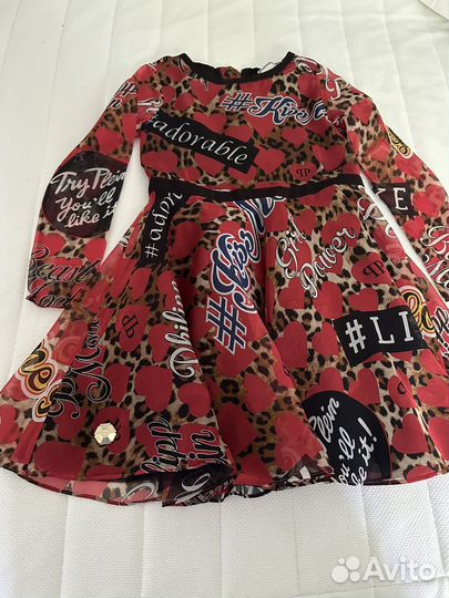 Philipp plein платье для девочки 5-6 лет