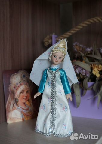 Кукла в свадебном костюме Псковской губернии