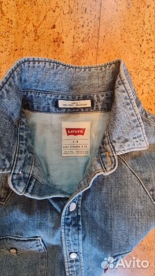 Джинсовая рубашка levis мужская