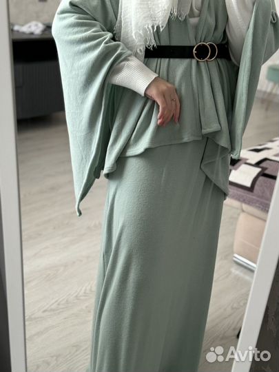 Костюм двойка женский мусульманская пончо