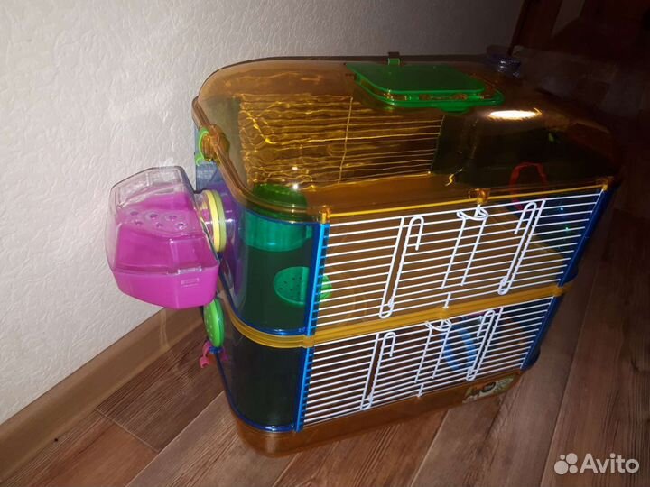 Клетка для хомяка 2х этажная (+)