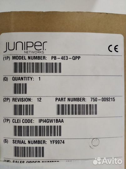 Juniper PB-4E3-QPP Новый