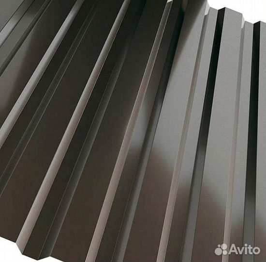 Профнастил профлист серокоричнывый