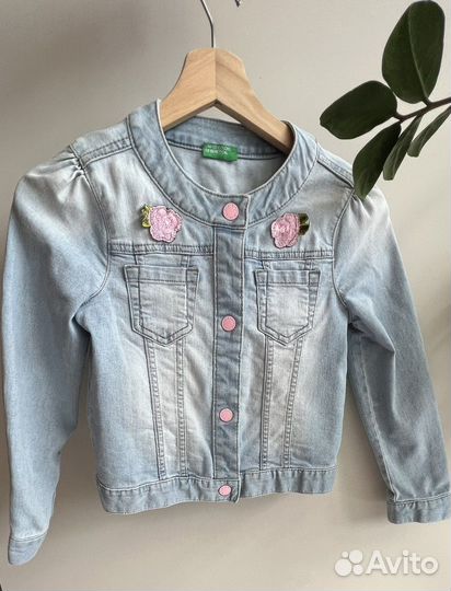 Джинсовый костюм на девочку 128 см