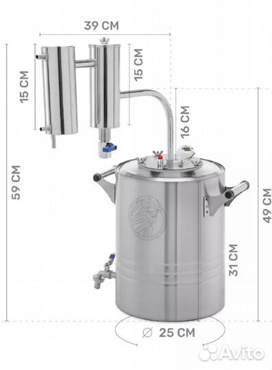 Дистиллятор,самогонный аппарат