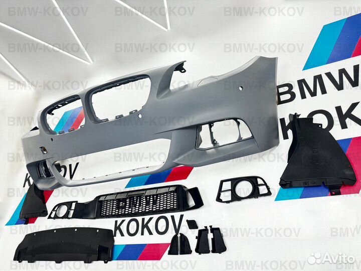 Бампер передний M tech для BMW F10 рест