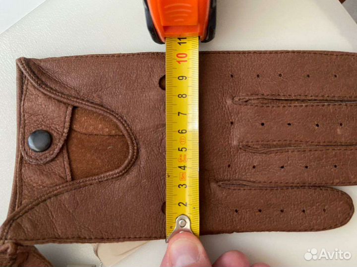 Мужские кожаные перчатки новые