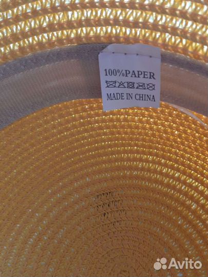 Соломенная шляпа детская