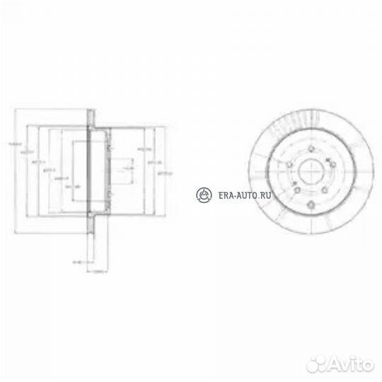 Delphi BG4329 Диск тормозной suzuki grand vitara 1