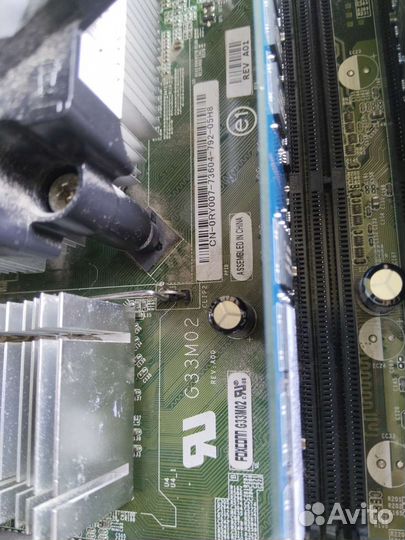 Собранная материнская плата