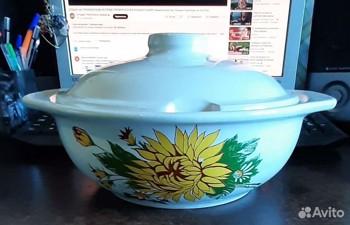 Фарфоровая супница СССР