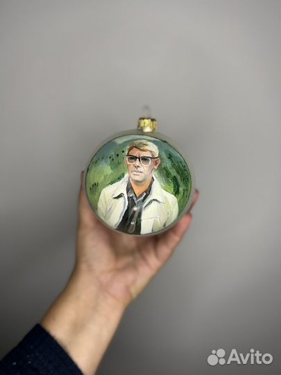 Новогодние игрушки стекло