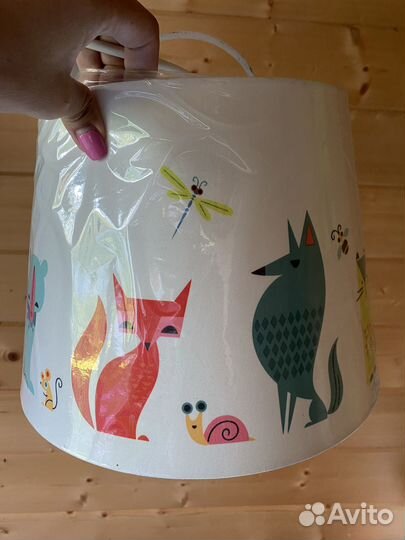 Икеа ночник люстра со стеклянным плафоном