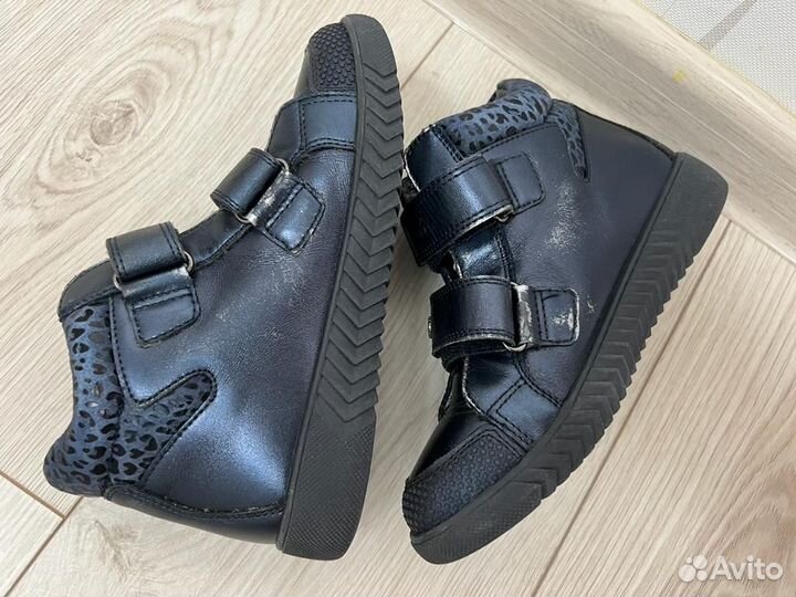 Ботинки Kapika, синие, 33 размер, нат кожа, б/у