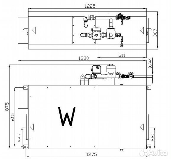Приточная установка Turkov Capsule 1100 W