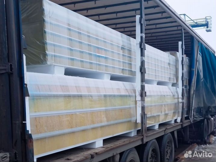 Сэндвич панели разных видов и толщины