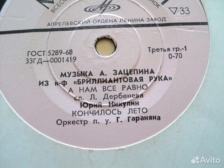 Музыка Зацепина из хф Бриллиантовая рука