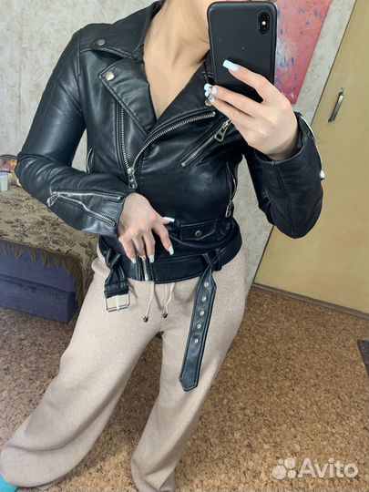 Куртка кожаная женская xs Zara